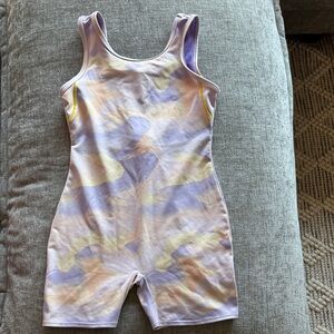 Cat & Jack Purple Bodysuit with Yellow Stitching